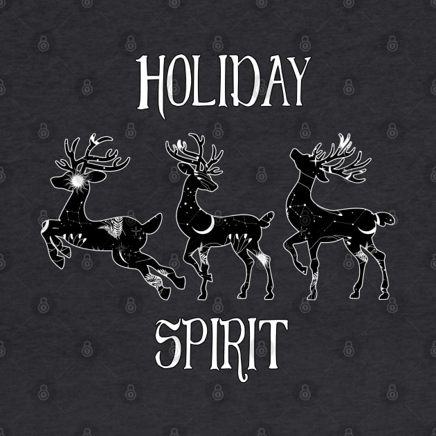 Celestial Reindeer Holiday Spirit by Nova Studio Designs